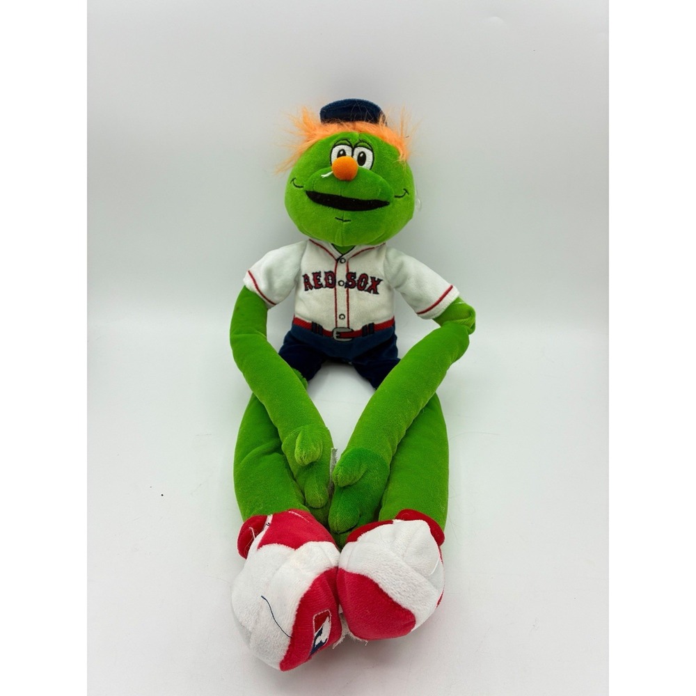RARE Vintage Red Sox Wally Green Monster Plush Toy Long Arms Leg Knee Hugger 21"